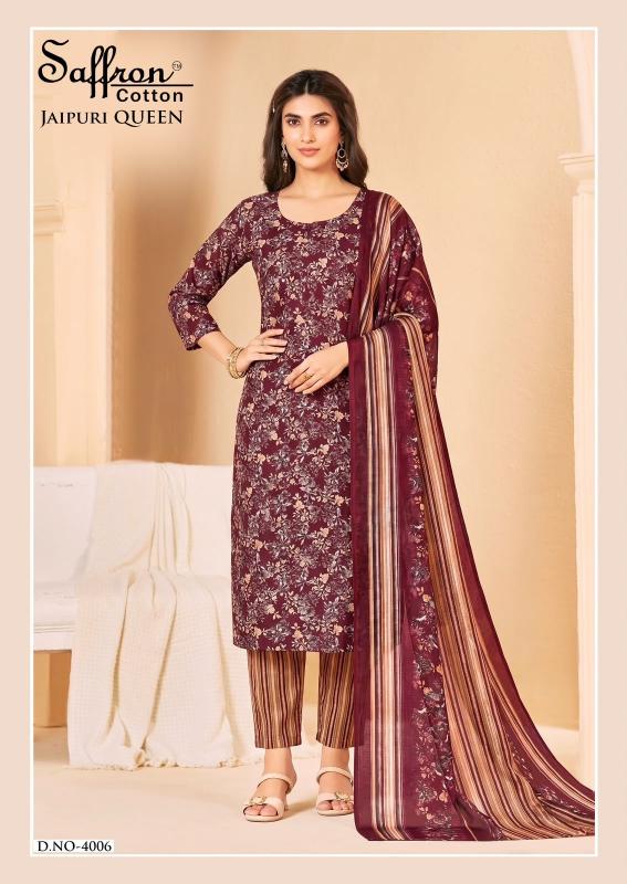 Saffron jaipuri karachi vol 1 wholesale cotton dress material in mumbai